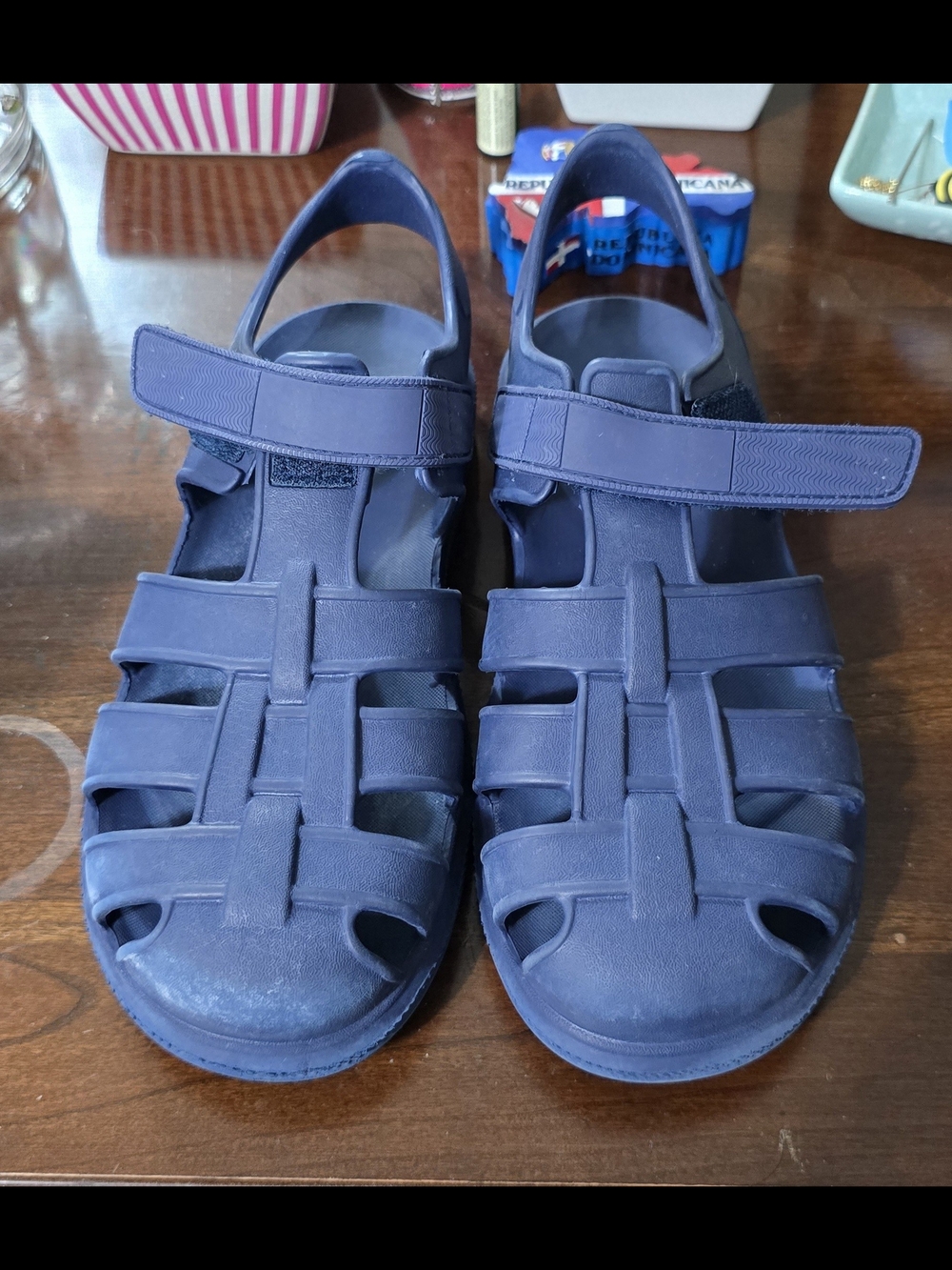 The Children's Place Navy Blue Closed-Toe Fisherman Sandals
